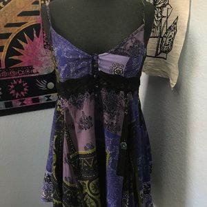 Urban Outfitters Babydoll Azalea Lace Inset Frock Dress